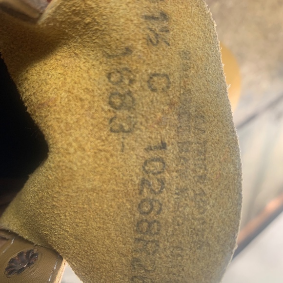 Yellow Leather Vintage Boots - Picture 12 of 13